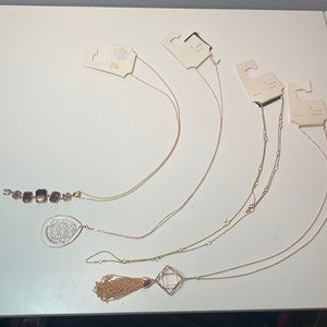 Lot of 4 Deal NWT A New Day extra long chains for layering (2)